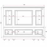 قاب بندی دیواری کد G740 - تصویر 3